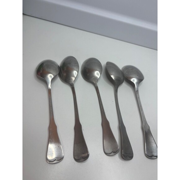 Oneida PATRICK HENRY Set of 5 Teaspoons 6" Community Stainless Flatware Spoons - Picture 2 of 4
